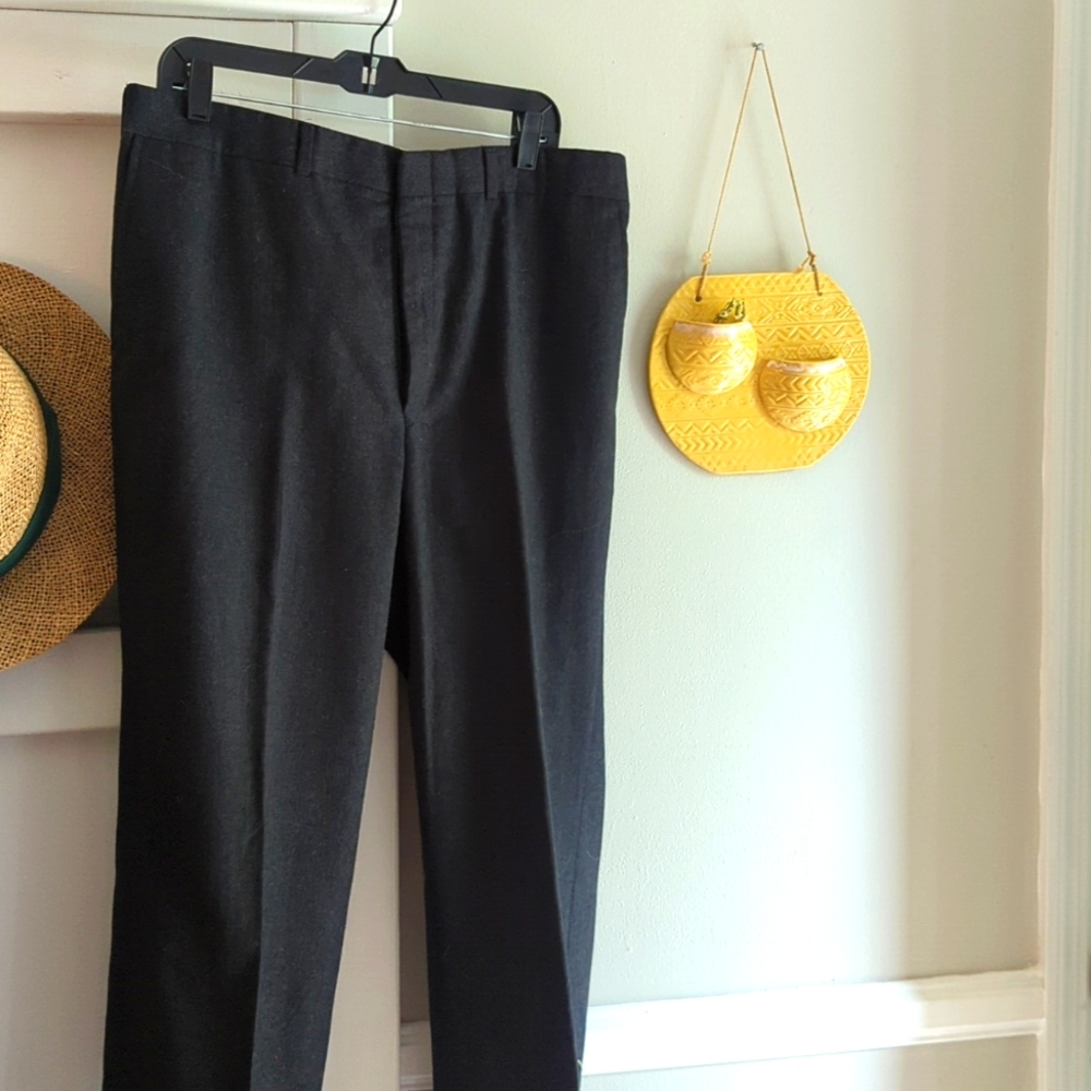 Vintage EAGLE Dark Grey Wool Dress Pants 38X32